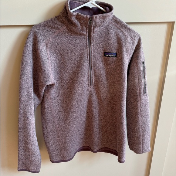 Patagonia Purple Quarter-Zip Fleece - Picture 1 of 4